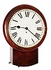 English drop dial 8 days, mahogany hanging timepiece with fusee movement, c1900
