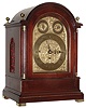 J.C. Grogan & Co., Pittsburgh, by Junghans, Germany, mahogany 8 days, Westminster chime bracket clock with three train triple fusee spring driven movement, c1920