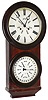 L.F. and W.W. Carter, Bristol, Conn., rosewood 8 days, weight driven double dial calendar timepiece, c1863