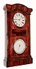 Seth Thomas Clock Co., Thomaston, Conn., "Parlor Calendar No. 1", shelf clock, 8 days, time, strike and perpetual calendar, weight driven movement in a rosewood veneer case with painted metal dials, c1863