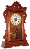 Seth Thomas Clock Co., Thomaston, Conn., "Newark"  city series walnut 8 days, time, strike and alarm spring driven shelf clock, dated 1891