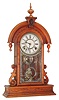 E. N. Welch Mfg. Co., Forestville, Conn. "Parisian (Improved)" walnut 8 days, time and strike, parlor clock, c1885