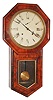E. N. Welch Mfg. Co., Forestville, Conn., "Verdi", 8 day, time and strike, hanging wall clock, c1878