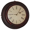 Brewster and Ingrahams, Bristol, Conn., 8 days, gallery timepiece, walnut bezel, c1850
