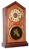 E. Ingraham and Co., Bristol, Conn. "Doric" rosewood 30 hours, time, strike and alarm shelf clock, c1880