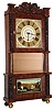 C. & L.C. Ives, Bristol, Conn., 8 day, time and strike, carved column and splat triple decker shelf clock. c1835