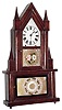 Mixed lot of a double steeple with a wagon spring movement, c1850