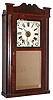Daniel Pratt, Jr., Reading, Mass., 30 hour, time, strike and alarm, weight wood movement OG sides and splat top shelf clock, c1843