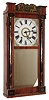 E. & G.W. Bartholomew, Bristol, Conn., 30 hour, time and strike, weight wood movement half column & splat shelf clock, c1830