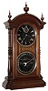Southern Calendar Clock Co., St. Louis, Mo, "Fashion No. 6", 8 day, time and strike, double dial calendar clock in walnut. c1880