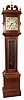 Ithaca Clock Co., Ithaca, N.Y., tall clock, 8 day, time and gong strike, spring driven movement in a cherry case, c1900