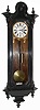 Winbauer and Dangel, Baden, Austria, ebonized 30 day one weight time only, Vienna regulator, c1880