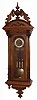 Vienna Regulator, Germany or Austria,  walnut quarter striking 8 days, 3 weight wall clock, c1900