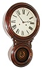 Daniel Pratt & Sons, Reading, Mass., "Alexis No. 1", 8 day, rosewood veneered wall timepiece. c1872.