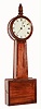 Samuel Abbott, Montpelier, Vermont?, 8 days, weight panel front patent or banjo timepiece. c1830   This movement could be a variant made by him as he made similar type movements.