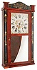 Porter & Carter, Otis, Mass., 30 hour, time and strike, weight wood movement half column & splat shelf clock, c1835