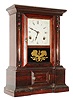 Atkins Clock Co., Bristol, Conn., "London", 8 day, time and strike, rosewood shelf clock. c1870