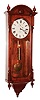 Seth Thomas Clock Co., Thomaston, Conn., "Regulator No. 6", 8 day, weight wall timepiece in walnut with restoration. c1889