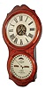 Ithaca Calendar Clock Co., Ithaca, NY, "No. 4 Hanging Office", 30 day, double dial wall timepiece. c1880.  Case contains a double wind movement made by Welch for Ithaca.