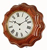 E. Ingraham & Co., Bristol, Conn.,  "10" Corrugated", 8 day, walnut gallery timepiece.