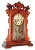 E. Ingraham & Co., Bristol, Conn., "Paladin", 8 day, time and strike, walnut shelf clock, c1884