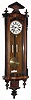 Vienna Regulator, Germany, walnut 8 days, time and strike, 2 weight wall clock, c1890