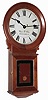 Wayne R. Cline, Bowling Green, KY, Mini No. 70 Regulator in cherry with 8 days, front key wind spring driven movement, c1980