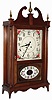 Chelsea Clock Co., Boston, Mass., "Terry" mahogany eight-day time and house strike pillar and scroll mantel clock, c1979