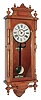 Ansonia Clock Co., Ansonia, Conn., "Queen Elizabeth", 8 day, time and strike, Ash case wall clock. c1901