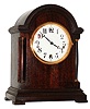 Waterbury Clock Co., Waterbury, Conn., "Chime Clock No. 500", 8 day, time and strike, with quarter hour Westminster chime strike on five straight wire rods mahogany mantel clock. c1918