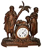 Seth Thomas Sons and Co., New York, "Rebecca at the Well" 8 days, time and strike, figural mantel clock, c1870