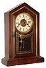 Waterbury Clock Co., Waterbury, Conn., "Florence V.P." rosewood 30 hours, time, strike and alarm mantel clock, c1881