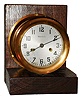 Waterbury Clock Co., Waterbury, Conn., "Ship's Bell No. 6" 8 days, time and strike, brass marine clock, c1925