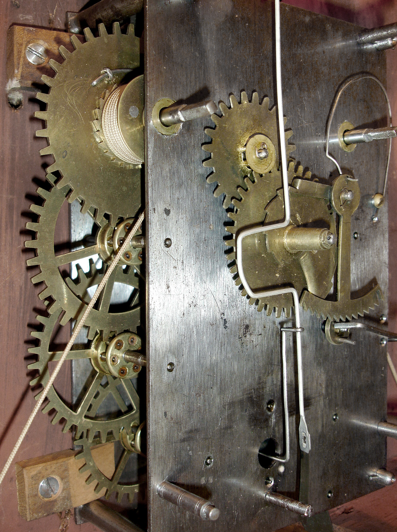 Joseph Ives, Bristol, Conn., 8 days, time and strike, weight iron and brass movement mirror wall clock, c1818 — Antique Clocks Price Guide