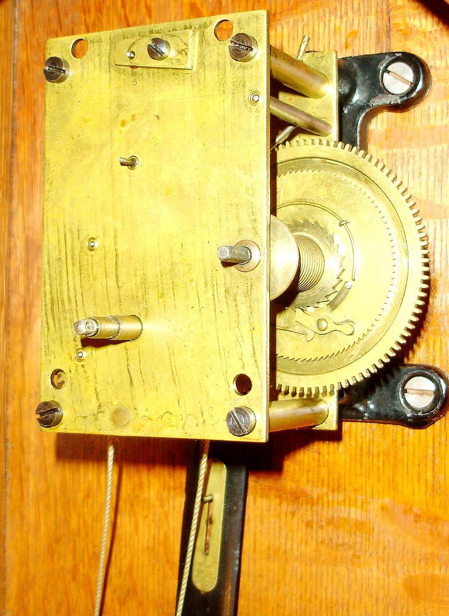 Seth Thomas Clock Co., Thomaston, Conn., "Regulator No. 2" 8 days, timepiece weight driven wall clock, c1896. — Antique Clocks Price Guide