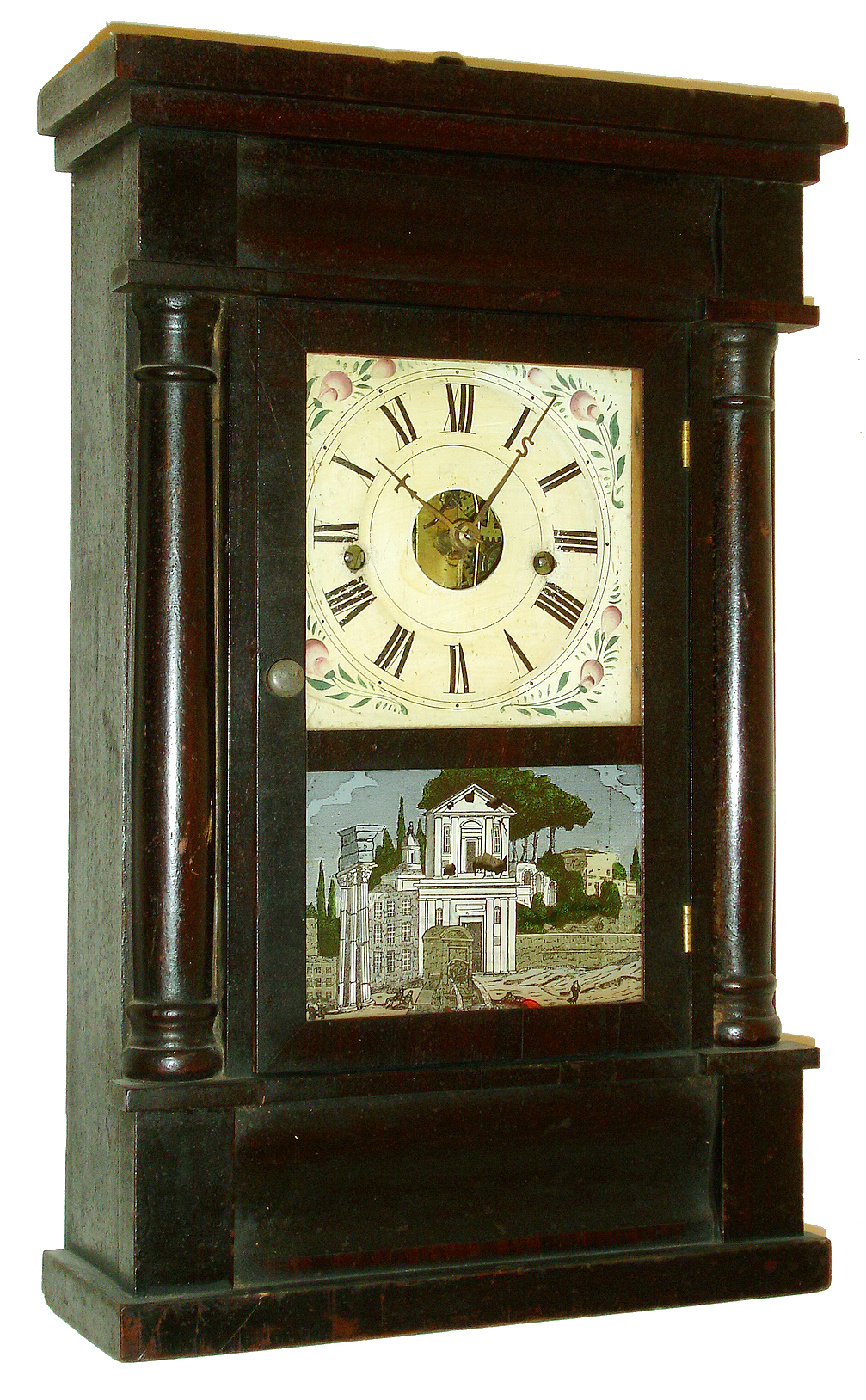 Seth Thomas Clock Co., Plymouth Hollow, Conn., 30 hours, time and strike, spring driven movement, shelf clock, c1860. — Antique Clocks Price Guide