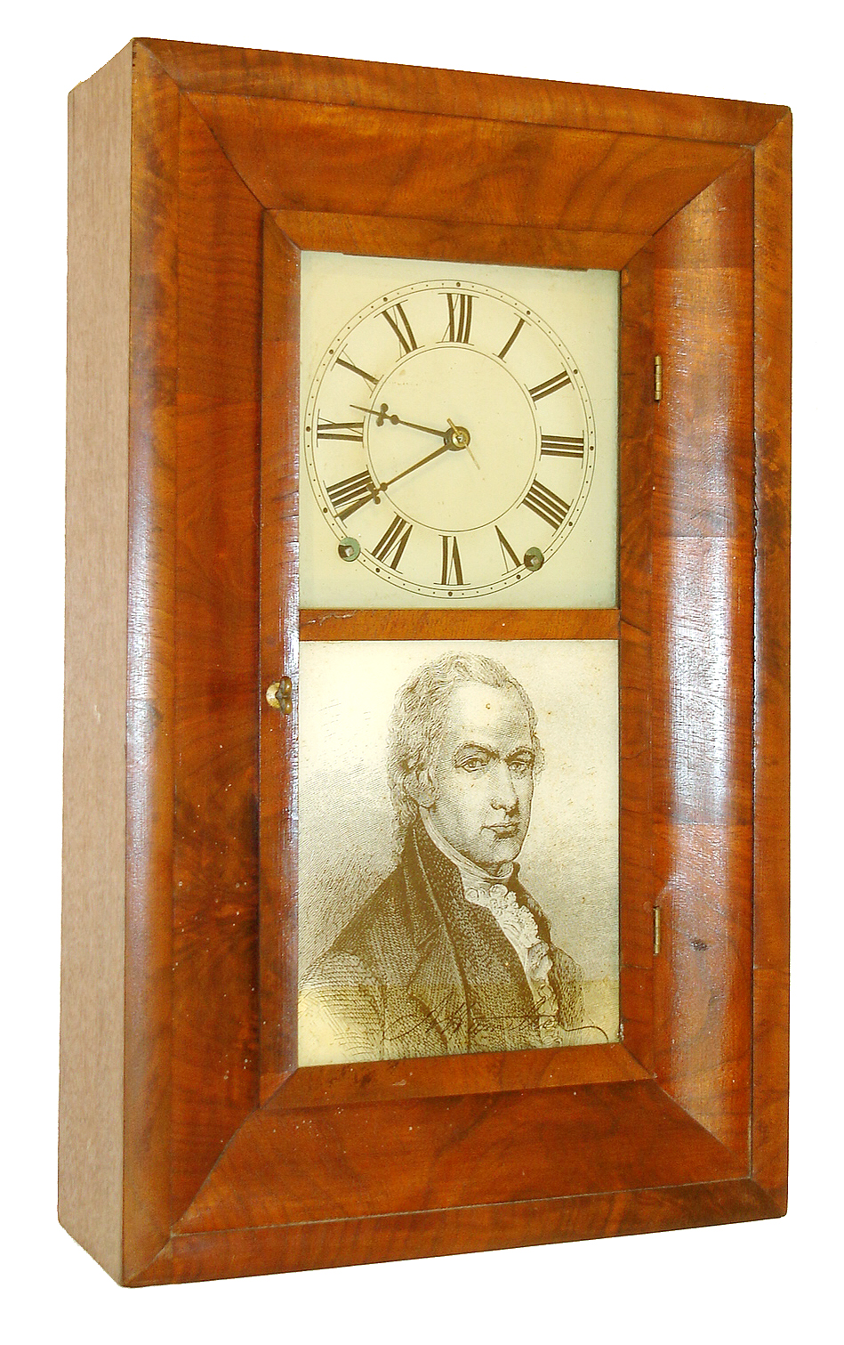 Terry &amp; Andrews, Ansonia, Conn.8 days, Time/Strike spring driven miniature OG Clock, c1850. — Antique Clocks Price Guide