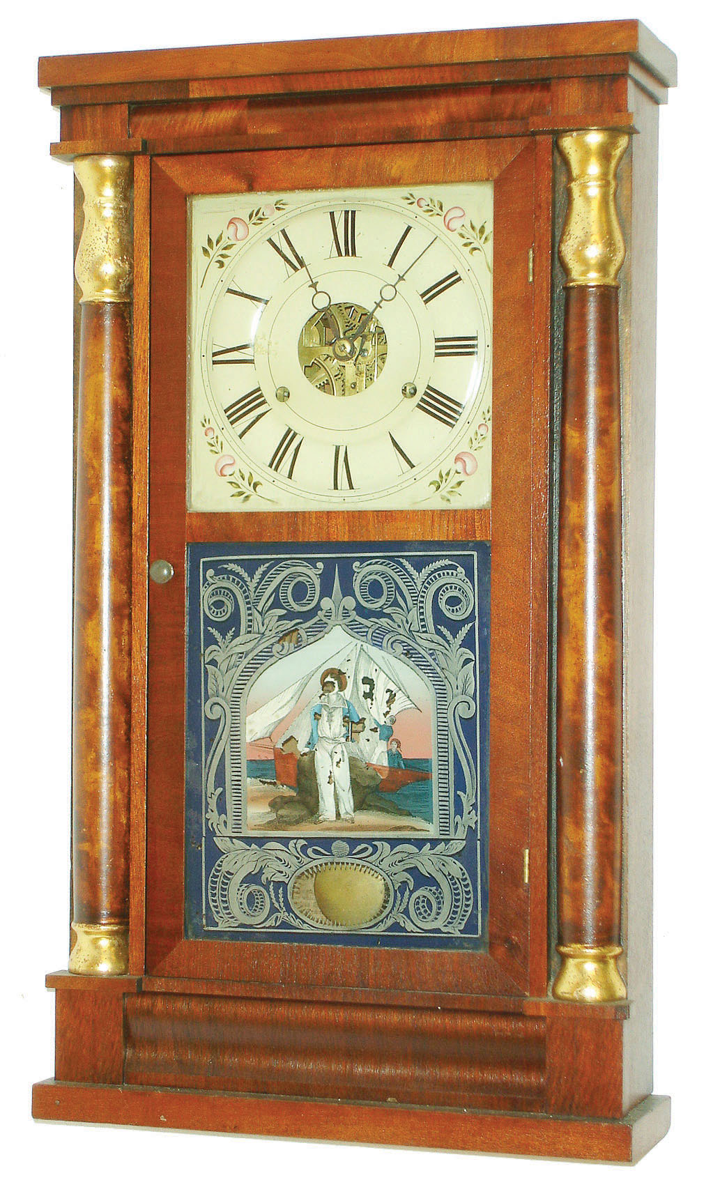 Seth Thomas, Plymouth Hollow, Conn., 30 hour, time and strike, column shelf clock, c1860 — Antique Clocks Price Guide