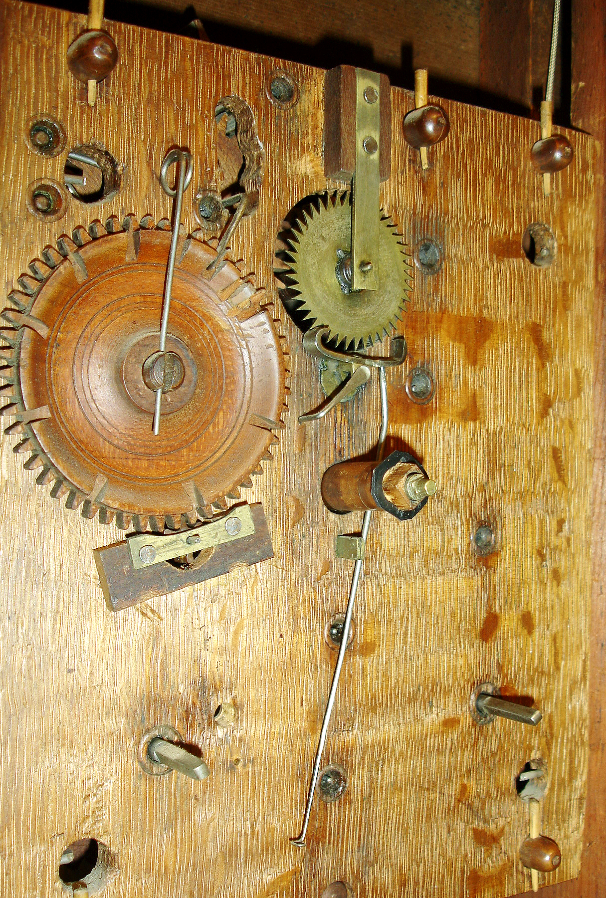Eli &amp; Samuel Terry, Plymouth, Conn., 30 hour, time and strike, weight wood movement pillar &amp; scroll shelf clock, c1825 — Antique Clocks Price Guide