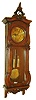 Germany or Austria, Vienna Regulator in the Baroque style, 8 days, time and strike, weight driven movement in a walnut case with engraved dial center, weights and pendulum, c1880