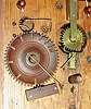C. Jerome & Co., Richmond, Va, 30 hours, time and strike, weight wood movement half column and splat shelf clock, c1835