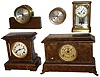Clocks- 5 (Five): French crystal regulator: Chelsea converted to quartz; Seth Thomas wood; New Haven metal; Seth Thomas ship's with German movement