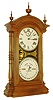Southern Calendar Clock Co., St. Louis, MO., "Fashion No. 4" 8 days, time and strike, double dial calendar clock, c1884
