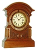 United States Clock Co., Terhune & Edwards, New York, 8 days, time and strike, walnut shelf clock. c 1872