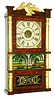 John Hunt, Plainville, Conn., 30 hours, time and strike, weight brass movement miniature triple decker shelf clock, c1835