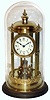 Jahresuhren-Fabrik German 400 Day "Louvre" model oversize anniversary clock under glass dome, c1906