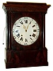 Mixed origin, a c1850 Swiss quarter striking movement /dial/hands, with pull repeat train, now in a purpose made case of mahogany veneer and solids, made in Copenhagen by a skilled cabinet maker early 1920s.