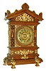 Ansonia Clock Co., Ansonia, Conn., "Cabinet C", 8 days, time and strike, oak case with applied brass trim, c1894