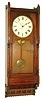 Seth Thomas Clock Co., Thomaston, Conn., "Queen Anne" 8 days, time and strike, wall clock, c1884.