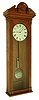 Waterbury Clock Co., Waterbury, Conn., "Regulator No. 51" case in oak with Seth Thomas No. 68 second's beating movement, pendulum, dial and weight, c1900
